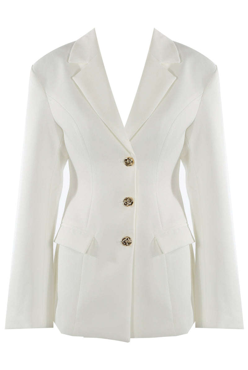 NANCY TAILORED BUTTON BLAZER