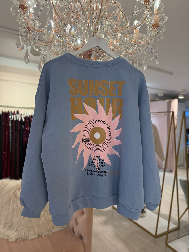 SUNSET HOUR SWEATSHIRT BLUE