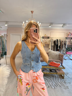 CADY DENIM WAISTCOAT