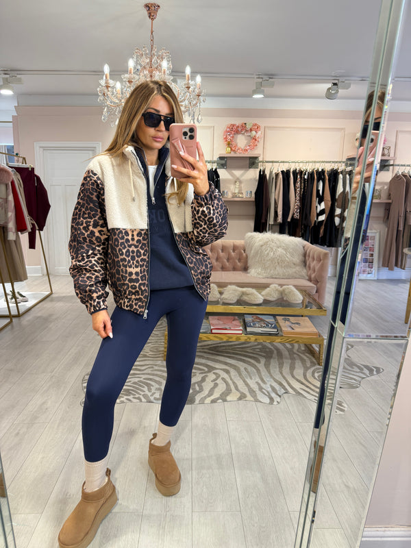 KAYLA LEOPARD AND BORG JACKET