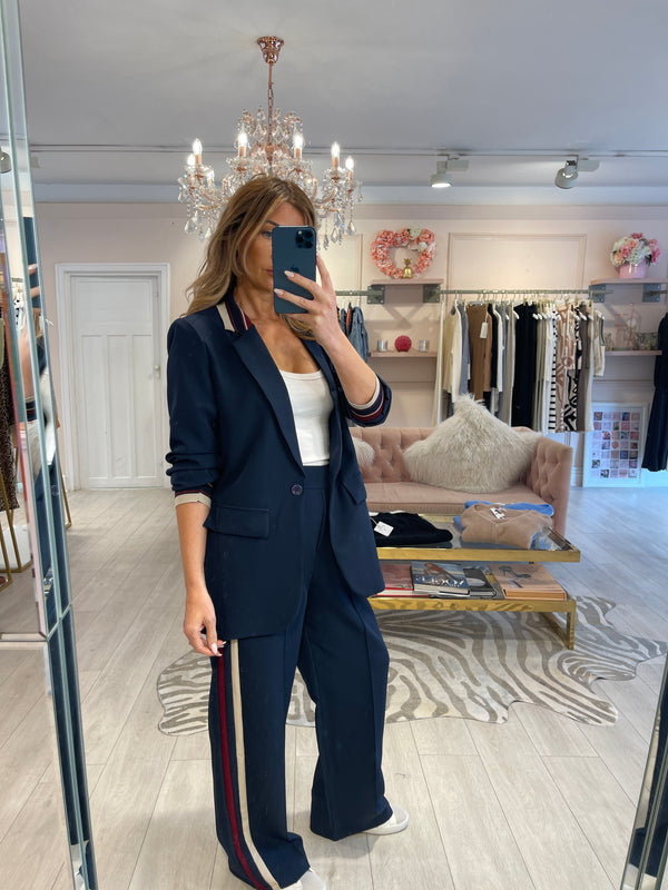 GABBI BLAZER TROUSER SET NAVY