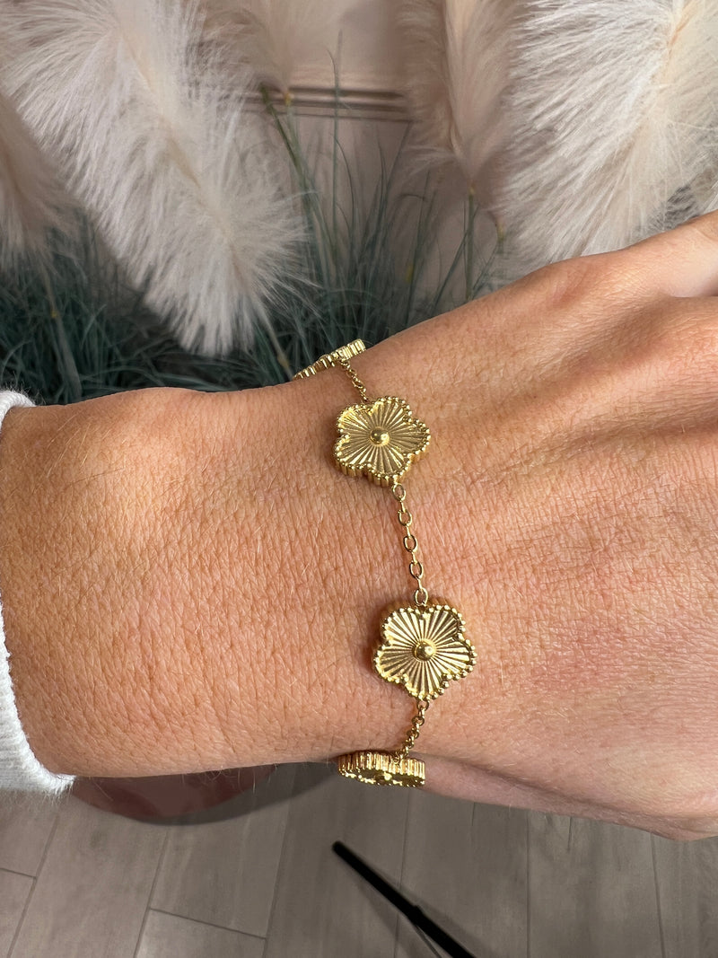 CICI BRACELET 5 CLOVER GOLD