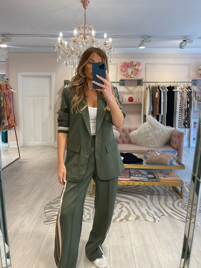 GABBI BLAZER TROUSER SET KHAKI