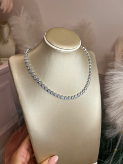 DIAMANTE NECKLACE AND EARRING SET