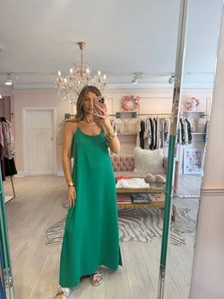 MATILDE CAMI DRESS EMERALD