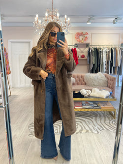 DAKOTA FAUX FUR COAT COCO