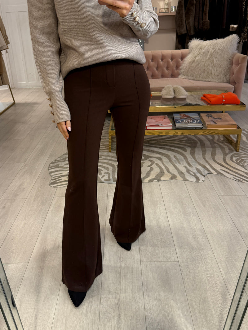 CASSIE BROWN FRONT SEAM TROUSER